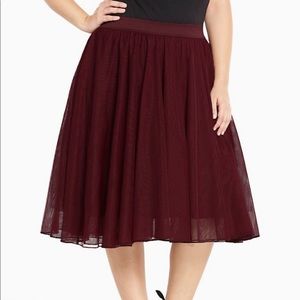 Torrid Midi Length Tulle Skirt